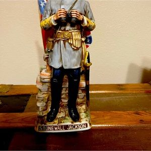 Vintage Stonewall Jackson Confederate Army Decanter